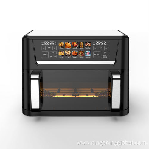 Modern Square Air Fryer with Dual Digital Display